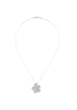 Suzanne Kalan One of a Kind diamond flower necklace - Silver