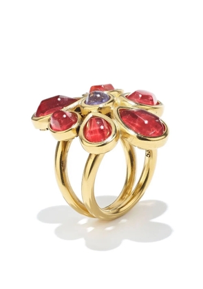 Goossens Mini Cabochons rock crystal ring - Gold