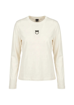 PINKO Love Birds long-sleeve T-shirt - Neutrals