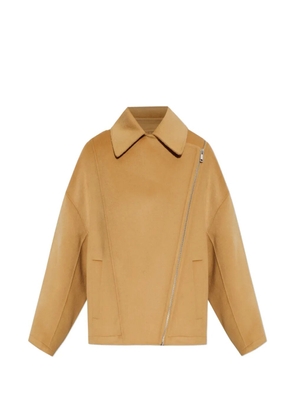 IRO Jijy asymmetric-zip oversized jacket - Neutrals