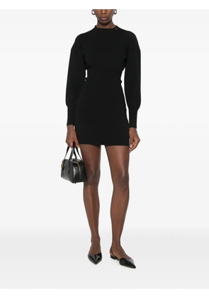 ANINE BING ribbed-knit long-sleeve dress - Black