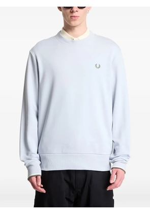 Fred Perry logo-embroidered crew-neck sweatshirt - Blue