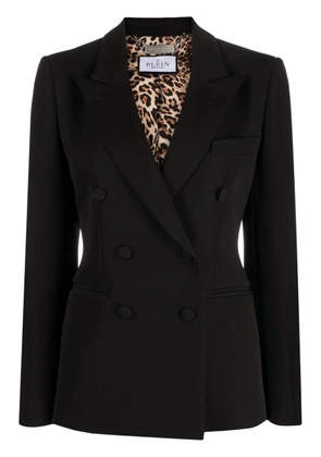 Philipp Plein double-breasted cady blazer - Black