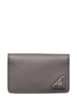 Prada Saffiano leather card holder - Grey