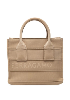 Ferragamo Pre-Owned 2010-2026 Small Canvas Signature tote bag - Neutrals