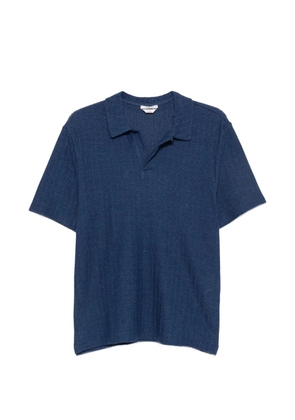 Jacob Cohën chevron-knit short-sleeve T-shirt - Blue