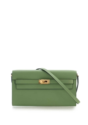 Hermès Pre-Owned 2023 Evercolor Kelly To Go Wallet crossbody bag - Green