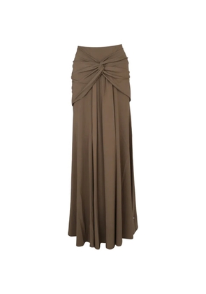 Roland Mouret twist-detail draped maxi skirt - Green