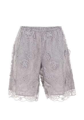 The Garment Sydney floral-embroidered shorts - Grey