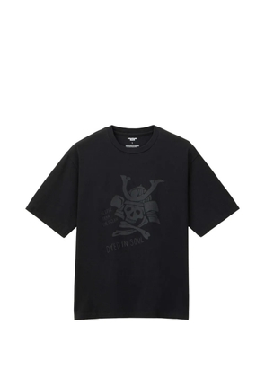 Momotaro skull-print T-shirt - Black
