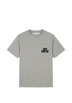 Off-White logo-print pocket T-shirt - Grey