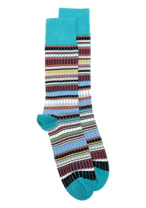 Paul Smith Signature ribbed socks - Blue