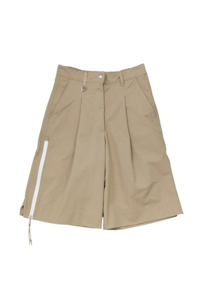 Nike pleated zip-detail shorts - Neutrals