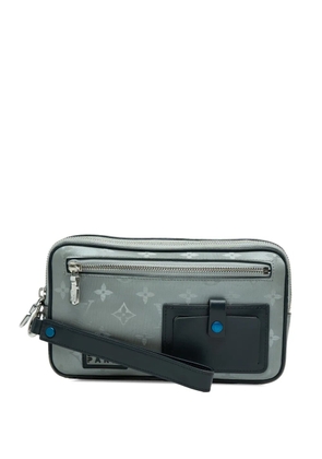 Louis Vuitton Pre-Owned 2018 Monogram Satellite Alpha clutch bag - Grey