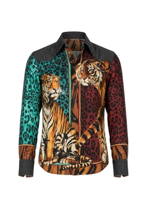 Dolce & Gabbana animal-print shirt - Grey