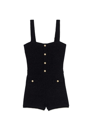 Maje tweed playsuit - Black