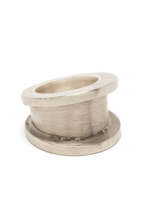 Parts of Four Chasm v2 wide ring - Silver