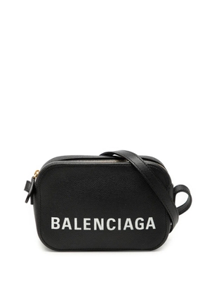 Balenciaga Pre-Owned 2019 Grained Calfskin Logo Ville Camera Bag XS crossbody bag - Black