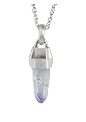 Parts of Four amethyst sterling-silver necklace