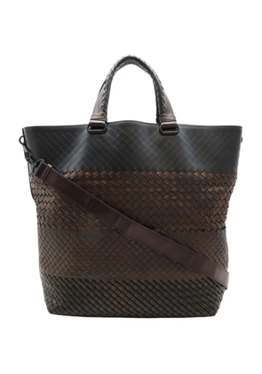 Bottega Veneta Pre-Owned 2012-2026 Bicolor Nappa Intrecciato Imperatore Convertible Tote satchel - Brown