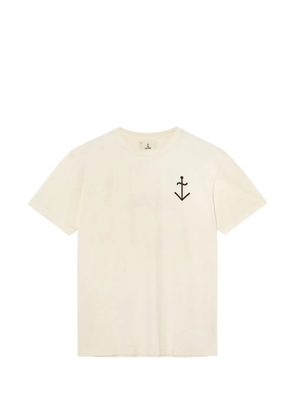 LA PAZ Guerreiro Los Angeles logo-print T-shirt - Neutrals