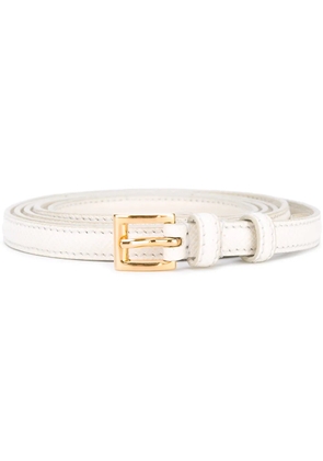 Prada thin belt - White