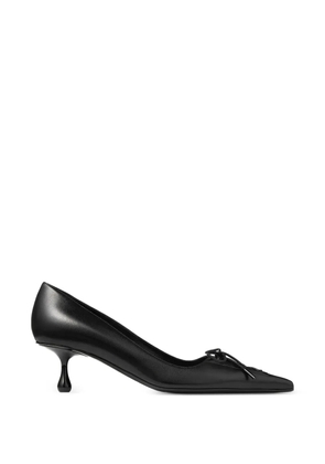 Jimmy Choo Scarlett lace-up leather heeled pumps - Black