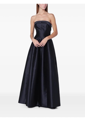 Alberta Ferretti strapless pleated maxi dress - Blue