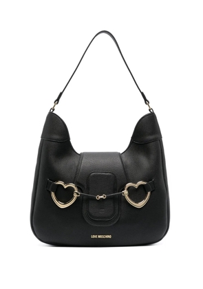 Love Moschino heart-bit shoulder bag - Black