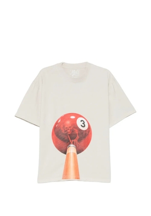 Melt graphic-print T-shirt - Neutrals