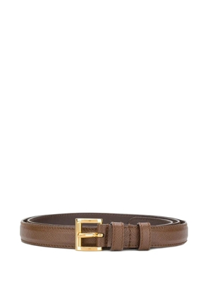 Prada square buckle belt - Brown