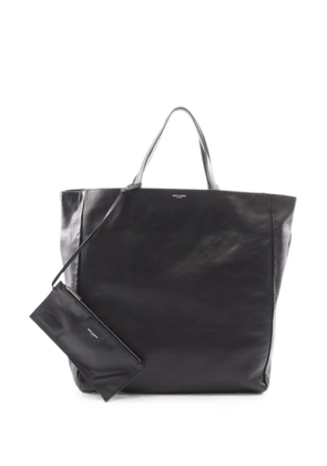 Saint Laurent Pre-Owned 2000s logo-print leather tote bag - Black