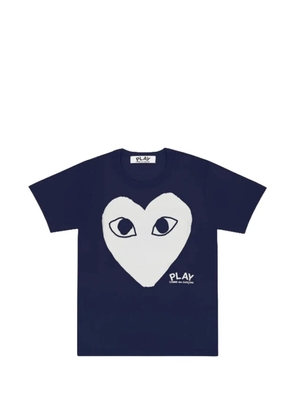 Comme Des Garçons Play logo heart-print T-shirt - Blue