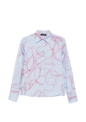 Fabiana Filippi abstract-print long-sleeve shirt - Blue
