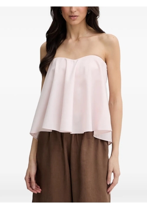 TWINSET strapless pleated top - Pink
