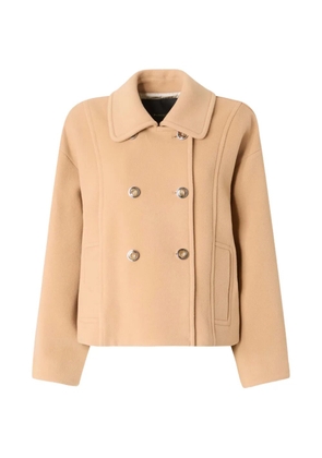 PINKO double-breasted cropped coat - Neutrals