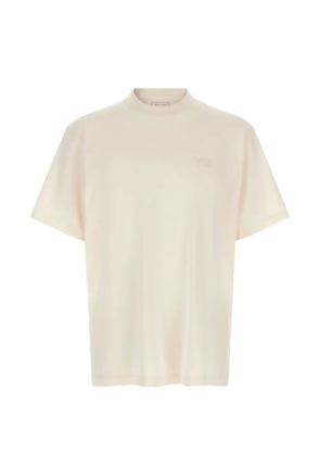 Y-3 logo-print T-shirt - Neutrals