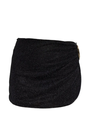 Oséree Lumière Spiral wrap-style pareo - Black