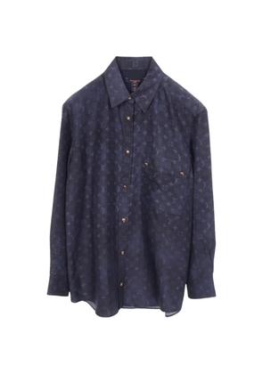 Louis Vuitton Pre-Owned 2010s Monogram long-sleeve shirt - Blue