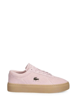 Lacoste logo-plaque platform sneakers - Pink
