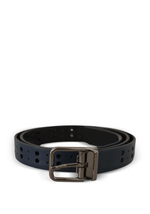 Dolce & Gabbana perforated leather belt - Blue