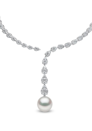 Yoko London 18kt white gold South Sea pearl and diamond necklace - Silver