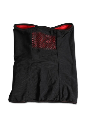 Dolce & Gabbana mesh-panel drawstring balaclava - Black