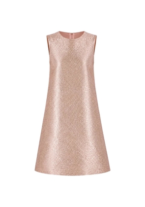 Dolce & Gabbana glitter-effect jacquard mini dress - Pink