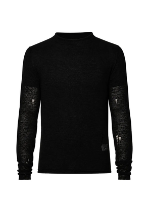 Dolce & Gabbana distressed long-sleeve T-shirt - Black