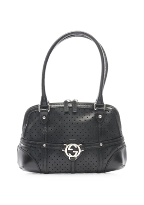 Gucci Pre-Owned 2010s Interlocking G perforated handbag - Black