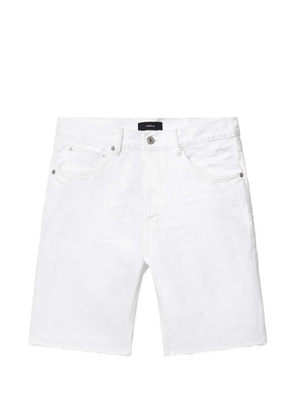 Purple Brand Optic denim shorts - White