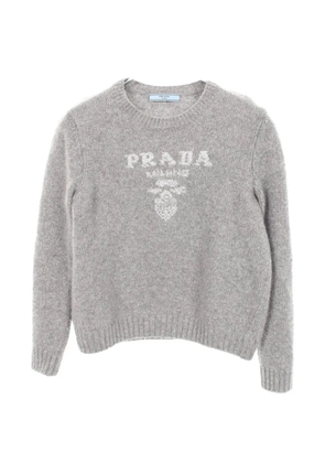 Prada Pre-Owned 2010s logo-detail sweater - Grey