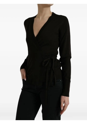 Dolce & Gabbana V-neck long-sleeved sweater - Black