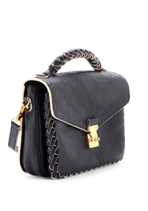 Louis Vuitton Pre-Owned Braided Handle Pochette Metis Monogram Empreinte Leather crossbody bag - Black